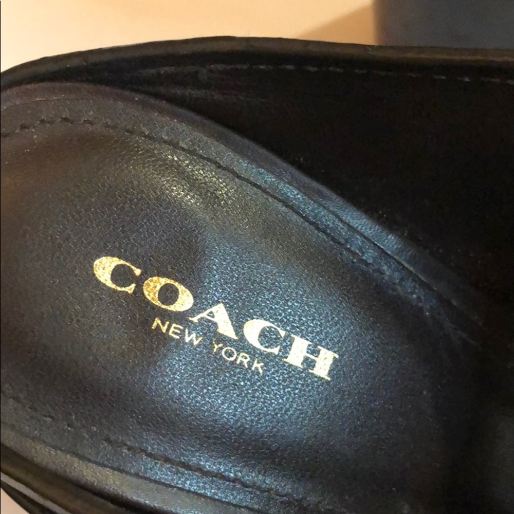 Coach brown leather mules 8.5B - Picture 4 of 6